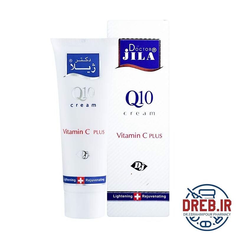 کرم کیوتن دکتر ژیلا ۵۰ گرم - Doctor Jila Q10 Cream Vitamin C Plus For All Skin Types 50 g