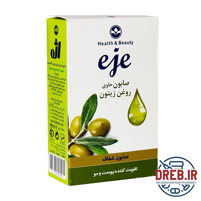 صابون روغن زیتون اژه تقویت کننده پوست و مو 100 گرم - Eje Olive Glycerin Soap 100 g