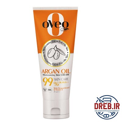 کرم مرطوب کننده و آبرسان اوک شاین حاوی آرگان حجم 75 میلی لیتر - Oveq Shine Moisturizing Cream For Oliy Skin 75 ml