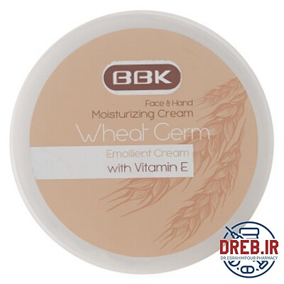 کرم مرطوب کننده کاسه ای حاوی روغن جوانه گندم 100میل ببک - Bbk Wheat Germ Oil Face And Hand Moisturizing Cream 100ml