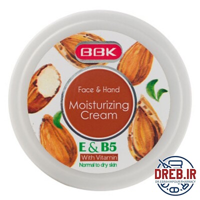 کرم مرطوب‌کننده کاسه ای بادام 100میل ببک - Bbk Almond Face And Hand Moisturizing Cream 100ml