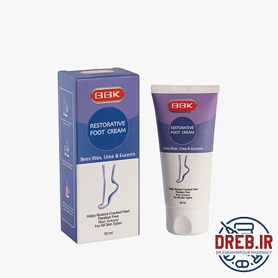 کرم ترک پا تیوپی 50 میلی لیتر ببک _ Bbk Foot Cream 50ml