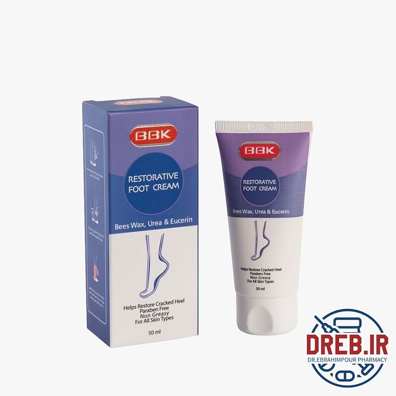 کرم ترک پا تیوپی 50 میلی لیتر ببک _ Bbk Foot Cream 50ml