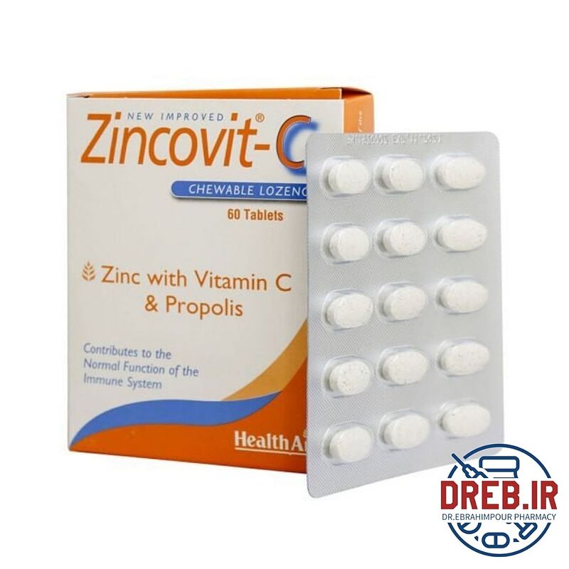 قرص جویدنی زینکوویت ث هلث اید 60 عدد - Health Aid Zincovit-C 60 Tabs