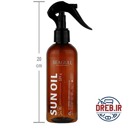 اسپری روغن آفتاب سی گل مدل SPF6 حجم 250 میلی لیتر - Seagull Quick Tanning Sun Oil SPF 6 250 ml