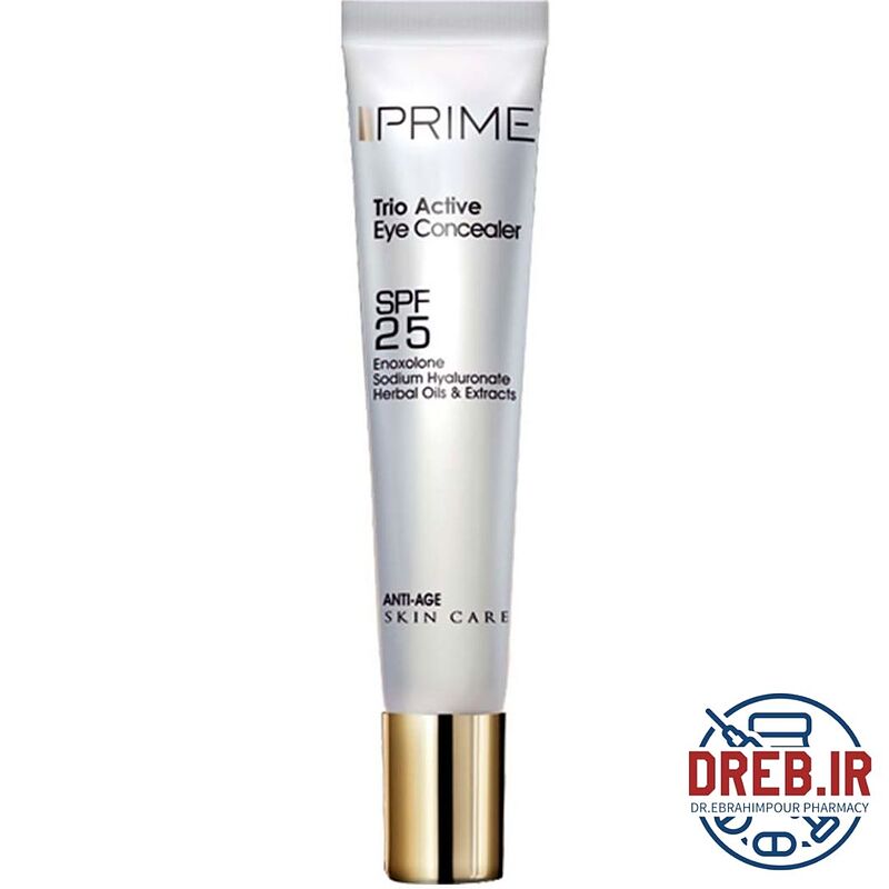 کانسیلر دور چشم 102 SPF25 پریم (15 میلی‌لیتر) - Prime Corpex Trio Active Eye Concealer SPF25 15ml