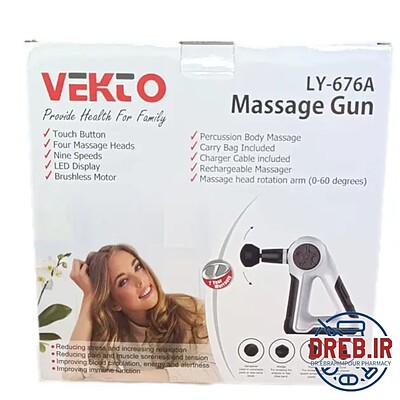 ماساژور تفنگی مثلثی وکتو LY676A مدل _ Vecto triangular gun massager model 