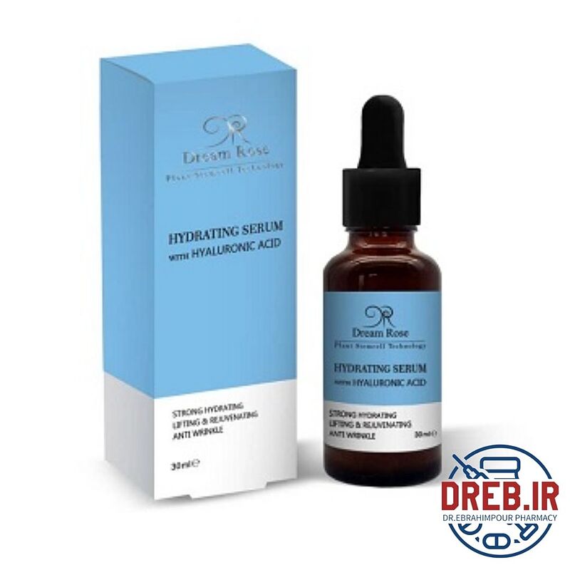 سرم آبرسان حاوی هیالورونیک اسید دریم رز _ Dream rose hydrating serum with hyaluronic acid