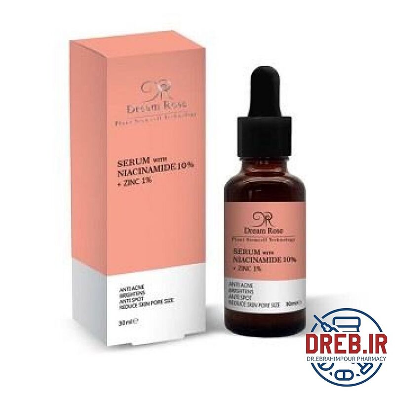 سرم نیاسینامید 10% + زینک 1% دریم رز _ Dream rose niacinamide 10% + zinc pca 1%