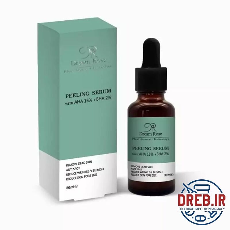 سرم لایه بردار حاوی bha 2% + aha 15% دریم رز _ Dream rose with aha15% + bha 2% peeling serum