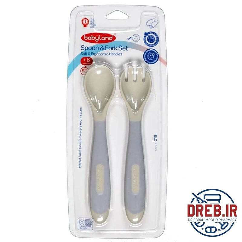 ست قاشق و چنگال بیبی لند کد 218 _ Baby land spoon&fork set code 218