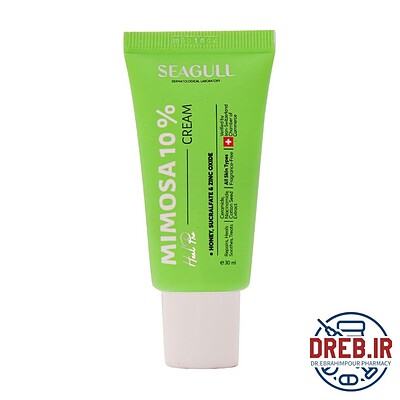 کرم میموزا 10 درصد سی گل بازسازی کننده پوست 30 میلی لیتر - Seagull Mimosa 10% Healing Cream 30ml