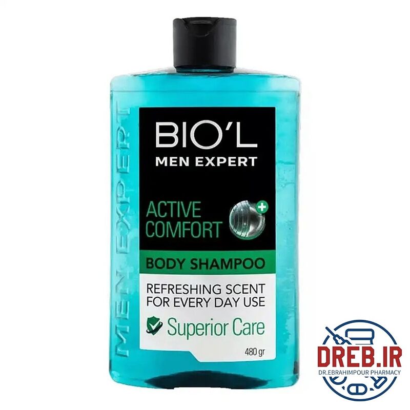 شامپو بدن مردانه بیول مدل اکتیو کامفورت _ Biol Active Comfort For Men Body Shampoo 