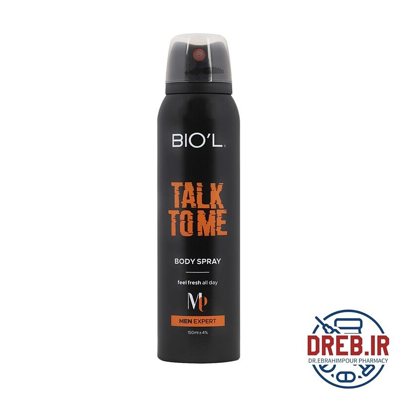 اسپری بدن مردانه بیول مدل Talk To Me حجم 150 میلی لیتر _ Biol Talk To Me Body Spray For Men 150 ml