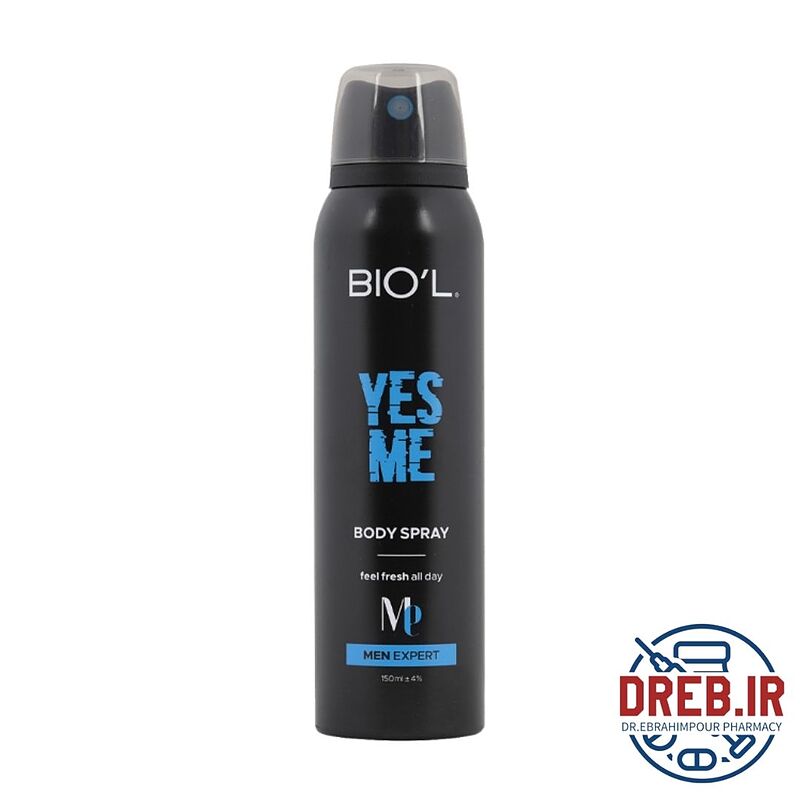 اسپری بدن مردانه بیول مدل Yes Me حجم 150 میلی لیتر _ Biol Yes Me Body Spray 150 Ml