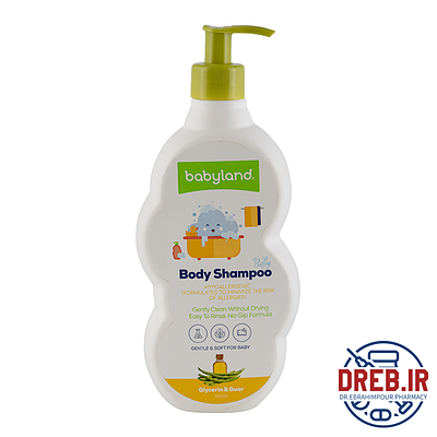 شامپو بدن بی بی لند با عصاره گلیسیرین و گوار حجم 500 میلی لیتر - Baby Land Glycerin And Guar Body Shampoo 500 ml