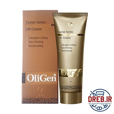 کرم لیفت مناسب افتادگی پوست حاوی عصاره خاویار 50میل الی ژن - Oligen Caviar Series Lift Cream 50ml