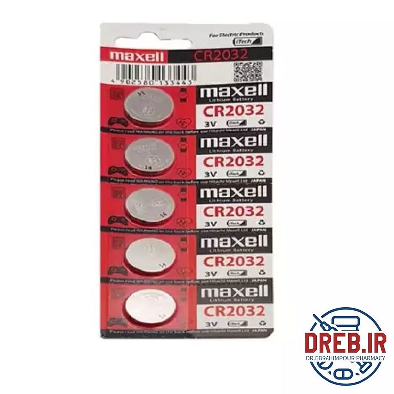 باطری سکه ای مکسل شماره 2032 ۵ عددی - Maxell CR2032 Coin Battery