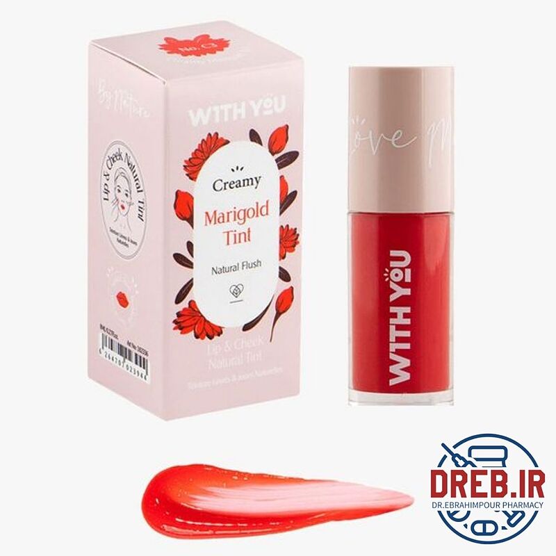 تینت کرمی رنگی لب و گونه C3 مری گلد ویت یو - Creamy Lip and Cheek Tint WITH YOU