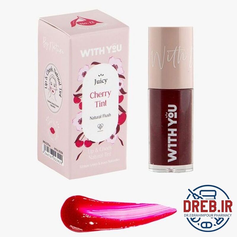 تینت کرمی رنگی لب و گونه J2 گیلاس ویت یو - Creamy Lip and Cheek Tint WITH YOU