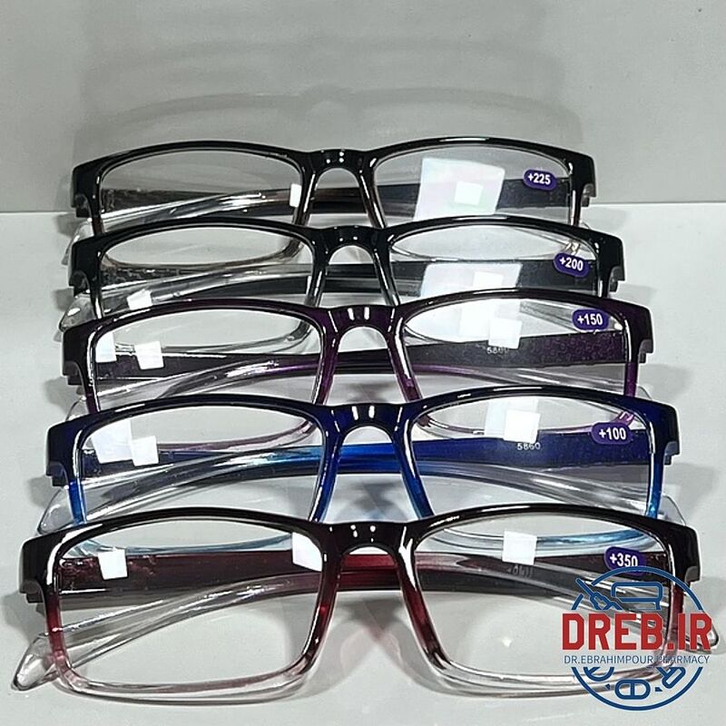 عینک مطالعه نمره دار کریستال ساده - Simple Crystal Prescription Reading Glasses