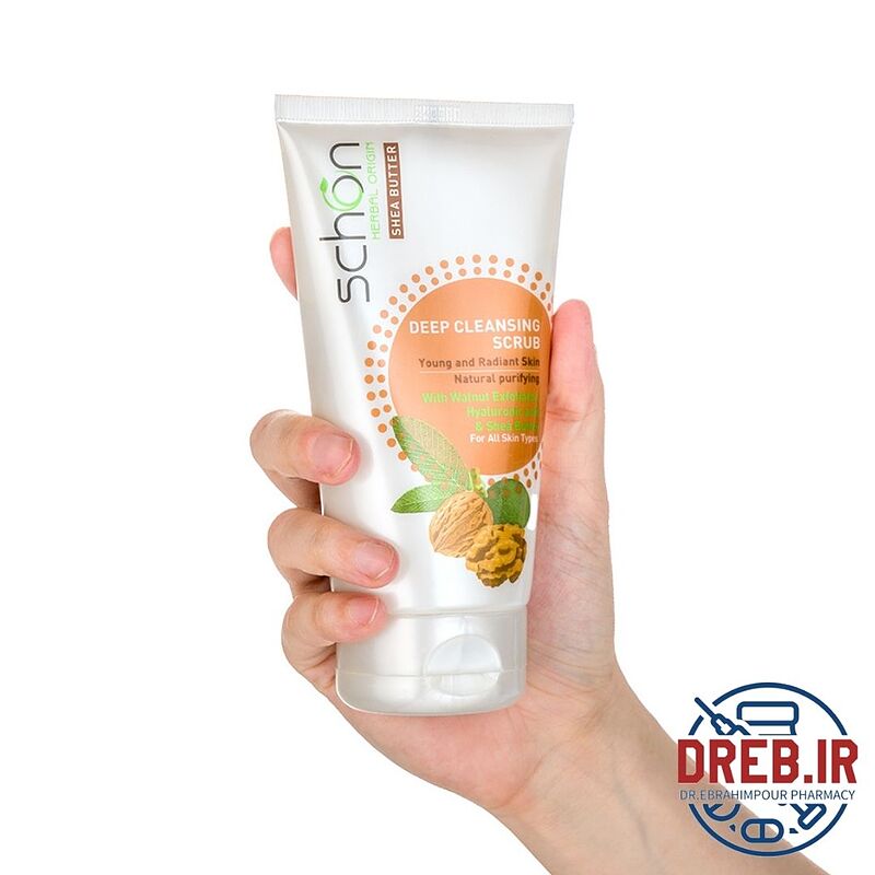 کرم اسکراب صورت شون مدل گردو حجم 150میلی لیتر _ Schon Deep Cleansing Scrub 150ml