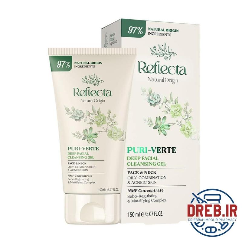 ژل شستشوی صورت پوست چرب پیوری ورته رفلکتا 150 میلی لیتر _ Reflecta Puri Verte Cleansing Gel 150 ml