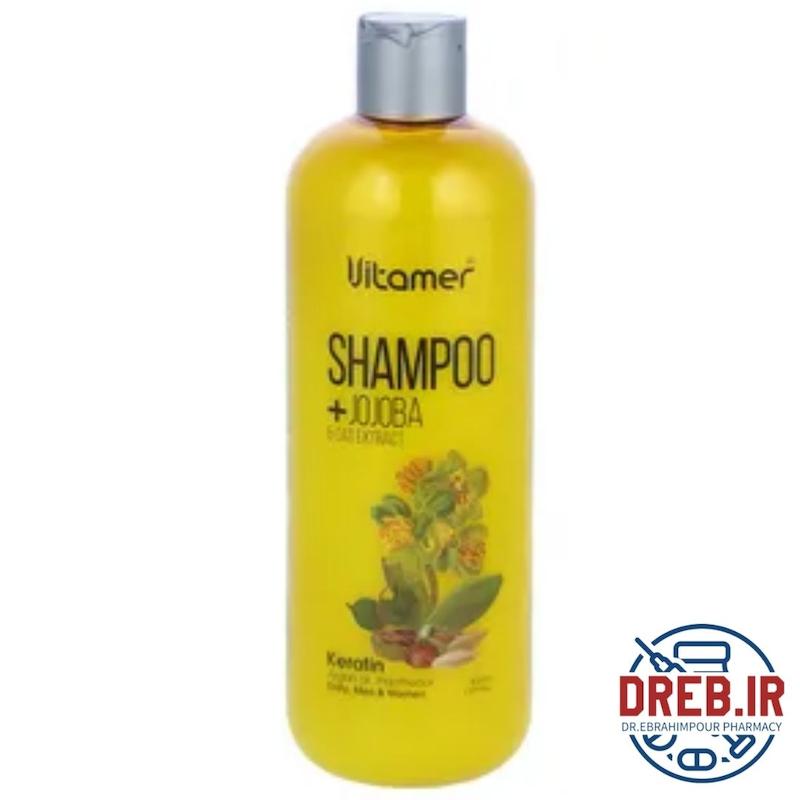 شامپو مو ویتامر مدل روزانه حاوی عصاره جو و روغن جوجوبا حجم 400 میلی لیتر _ Vitamin Daily Shampoo with Barley Extract & Jojoba Oil 400ml