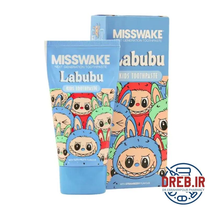 خمیر دندان کودک پسرانه لبوبو میسویک 50 میلی لیتر _ Misswake Labubu For kids Mouthwash 200 ml
