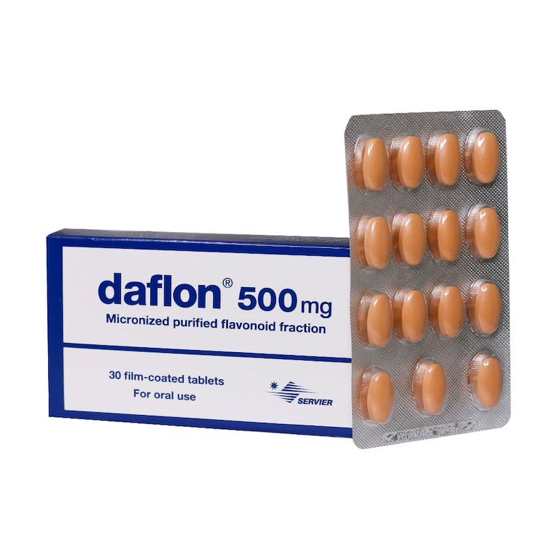 قرص دافلون 500 میلی گرم سرویر 30 عدد _ servier Daflon 500 mg 30 Tabs