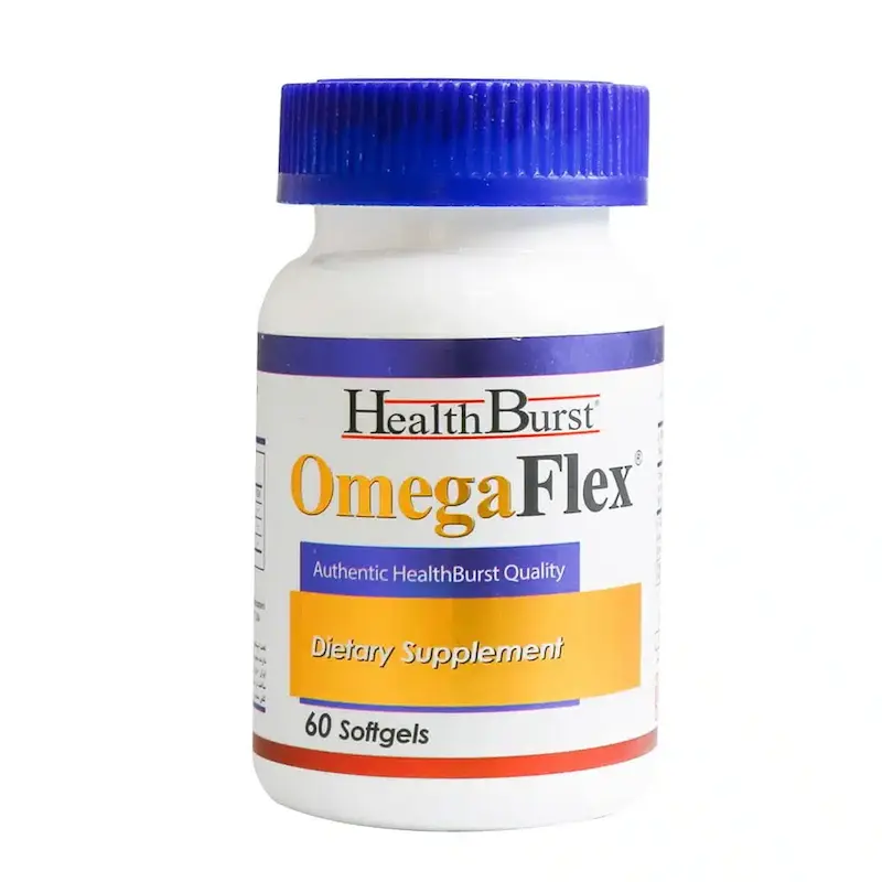 سافت ژل امگا فلکس هلث برست 60 عدد _ Health Burst Omega Flex Softgels 60 sofgels
