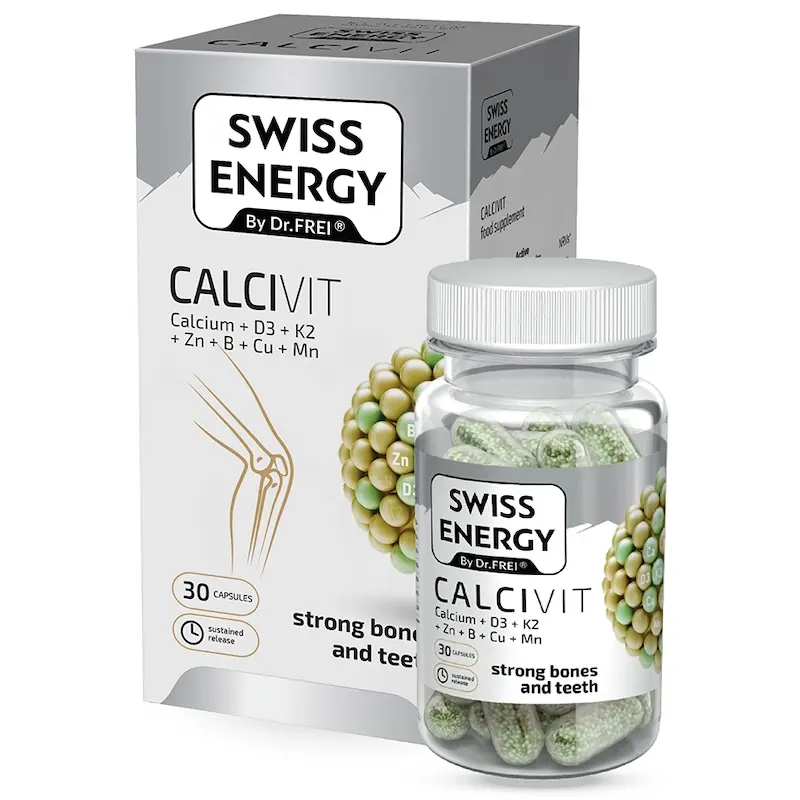 کلسی ویت سوییس انرژی 30 عدد _ Calcivyte Swiss Energy 30 Caps