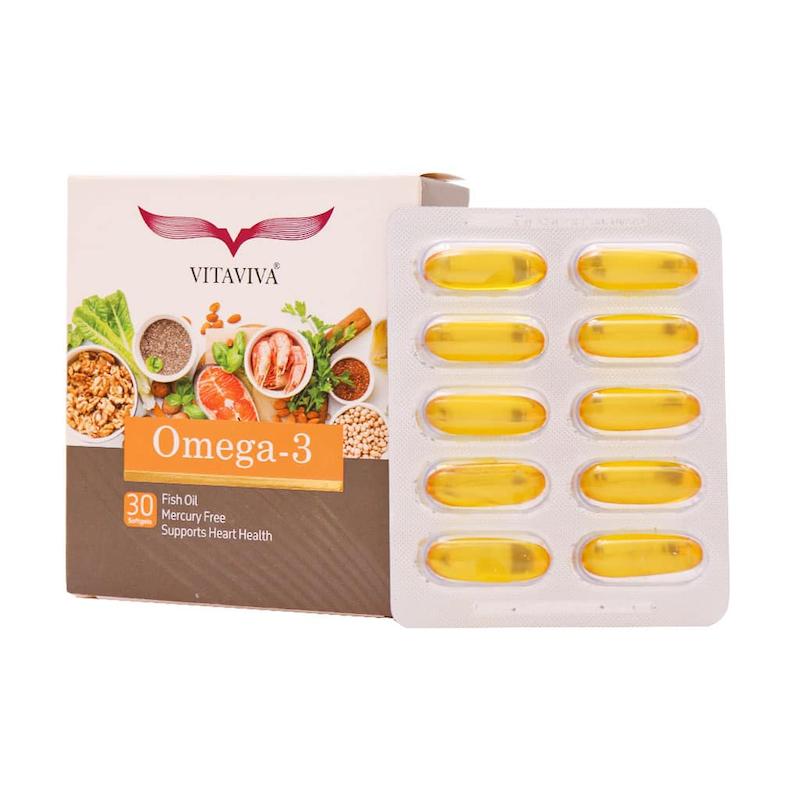 سافت ژل امگا 3 ویتاویوا 30 عدد _ Vitaviva Omega 3 30 Softgels