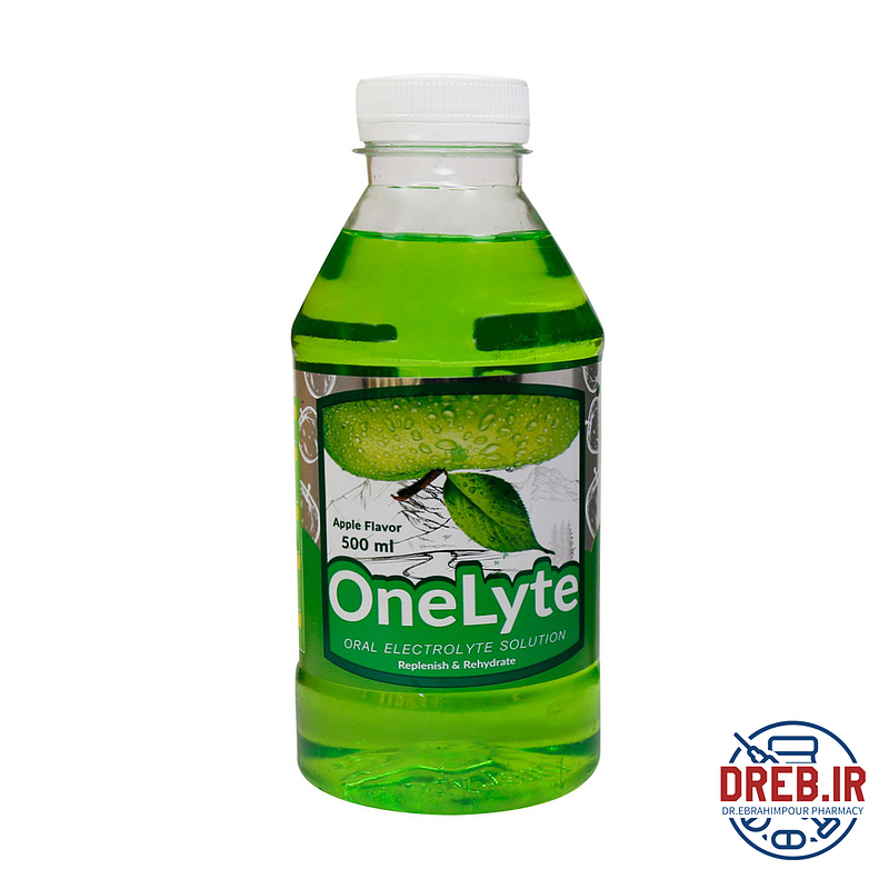 محلول او آر اس وانلایت ۵۰۰ میلی لیتر -One Lyte ORS solution Apple flavore