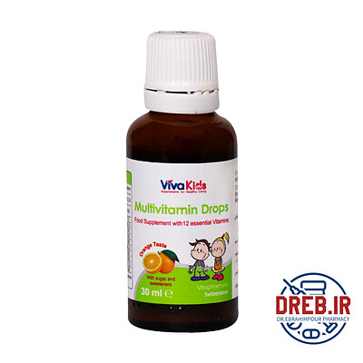 قطره مولتی ویتامین ویواکیدز ۳۰ میلی لیتر - Viva Kids Multivitamin Drops ۳۰ ml