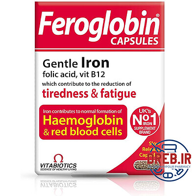 کپسول فروگلوبین ب ۱۲ ویتابیوتیکس - Vitabiotics Feroglobin B۱۲ ۳۰ Caps