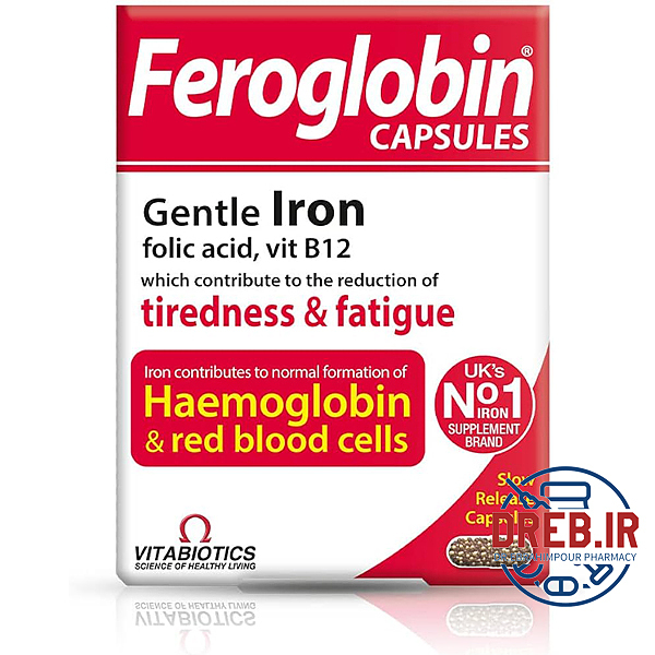 کپسول فروگلوبین ب ۱۲ ویتابیوتیکس - Vitabiotics Feroglobin B۱۲ ۳۰ Caps