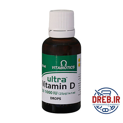 قطره خوراکی اولترا ویتامین D۳ ۱۰۰۰ واحد ویتابیوتیکس ۳۰ میلی لیتر - Vitabiotics Ultra Vitamin D۳ Drops ۳۰ ml