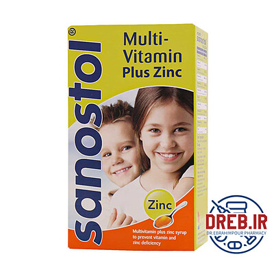 شربت مولتی سانستول پلاس زینک ۱۵۵ میلی لیتر  - Multi sanostol plus zinc syrup ۱۵۵ ml