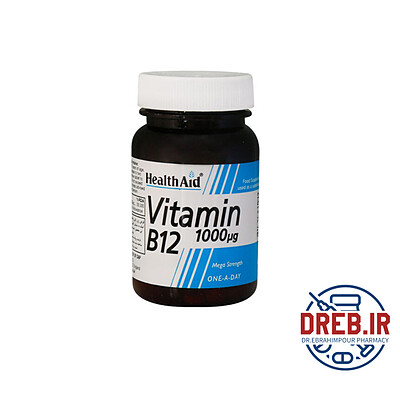 قرص ویتامین B۱۲ ۱۰۰۰ میکروگرم هلث اید ۵۰ عدد - HealthAid Vitamin B۱۲ ۱۰۰۰ µg ۵۰ Tabs