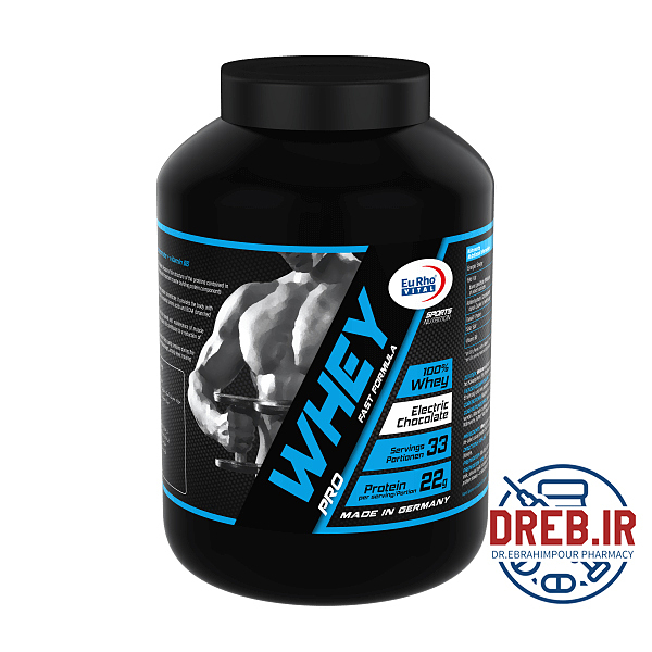 پودر وی پروتئین پرو یوروویتال 1000 گرم _ Eurho Vital Whey Pro chocolate 1000 g