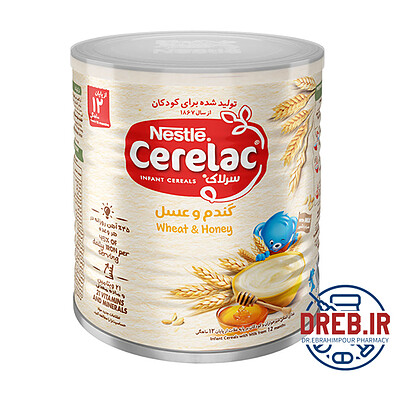 سرلاک گندم و عسل به همراه شیر نستله مناسب کودکان از پایان ۱۲ ماهگی ۴۰۰ گرم - Nestle Cerelac Wheat And Honey With Milk ۴۰۰ g