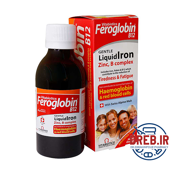 شربت فروگلوبین B۱۲ ویتابیوتیکس ۲۰۰ میلی لیتر _ Vitabiotics Feroglobin B۱۲ ۲۰۰ ml