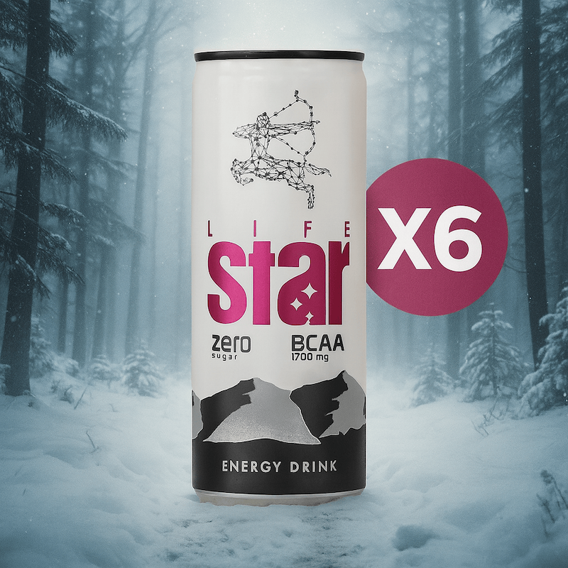 نوشابه انرژی زا لایف استار زیرو ( 6 عددی ) - 250 میلی لیتر