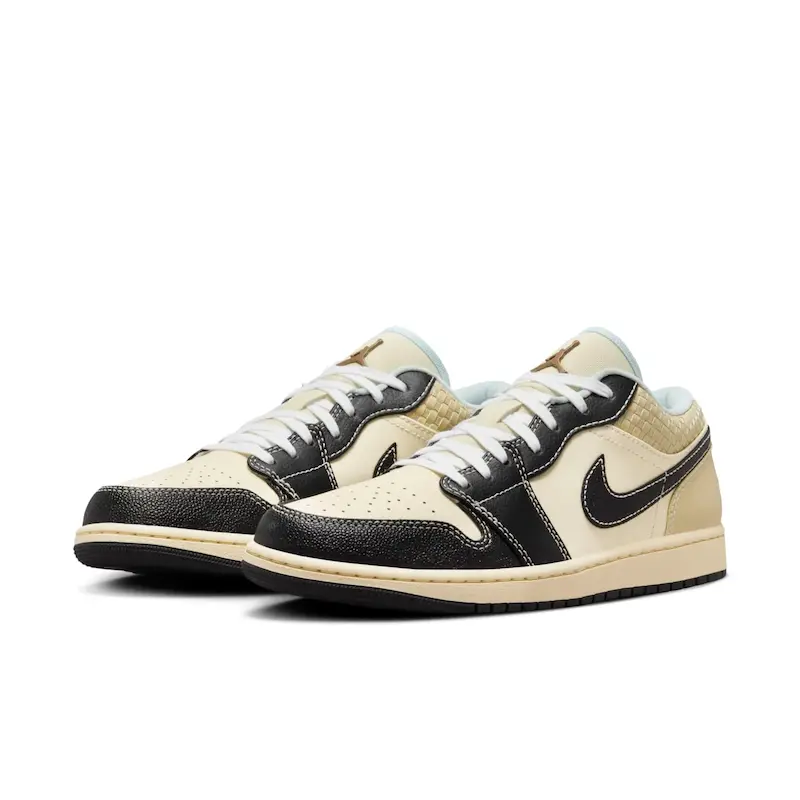 Air Jordan1 Low SE Coconut Milk Black Muslin