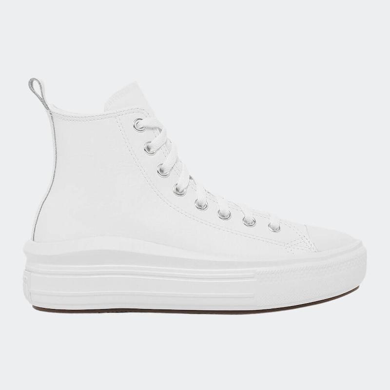 Converse All Star Move Junior White مدل چرمی 