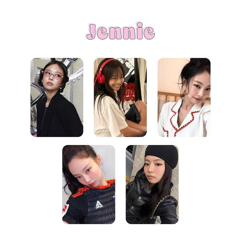 پک فتوکارت 5 عددی Jennie Blackpink / جنی بلک پینک سری دوم