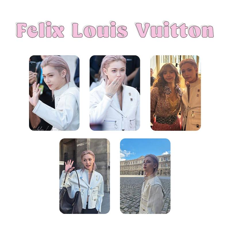پک فتوکارت 5 عددی Felix Louis Vuitton Straykids / فلیکس استری کیدز لویی ویتون