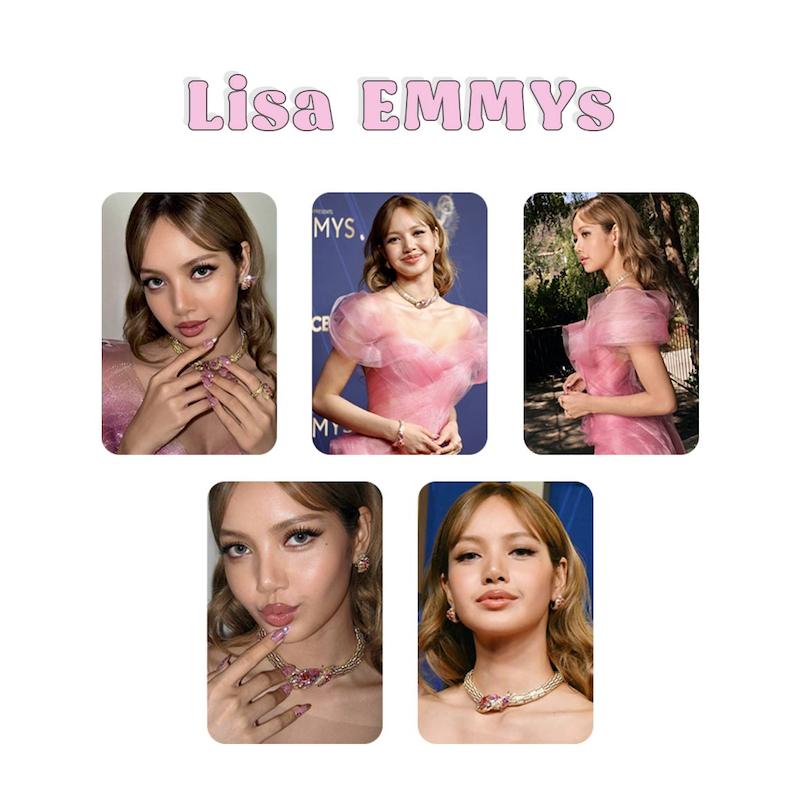 پک فتوکارت 5 عددی Lisa EMMYs Blackpink  / لیسا بلک پینک