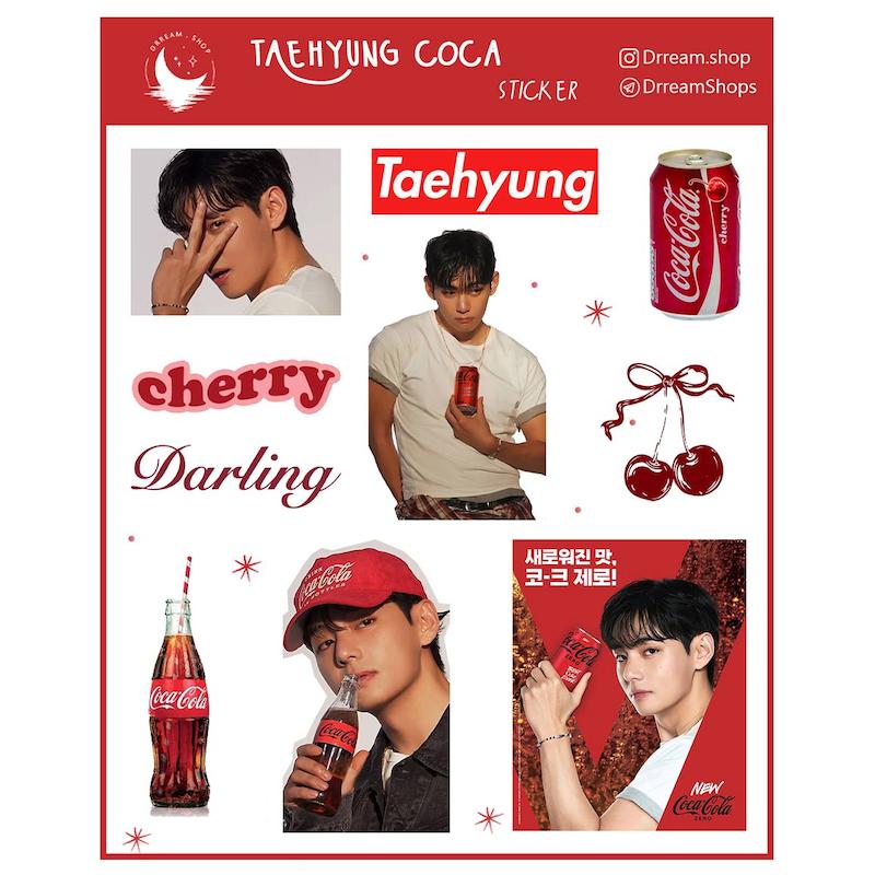 استیکر Taehyung Coca Cola BTS / تهیونگ کوکاکولا بی تی اس